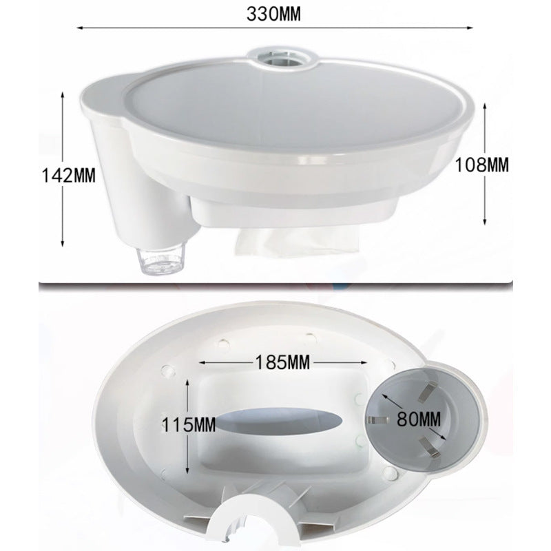 Dental Chair Water Cup Holder 3-in-1 Dental Chair Accessories Cup Holder Paper Tissue Box Dental Chair Tray Additional Table Shelf