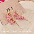 Holiday dopamine petal tassel earrings - women's beachy sanya vibes earrings - 2026 stunning earrings