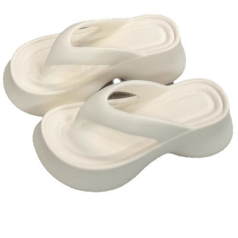 Eva soft sole flip-flops - new women's style, anti-odor, thick sole, height increasing, fashionable and minimalist