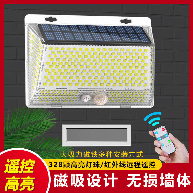 Remote control solar garden lights outdoor lighting new style street lights super bright sensor lights waterproof for home outdoor use