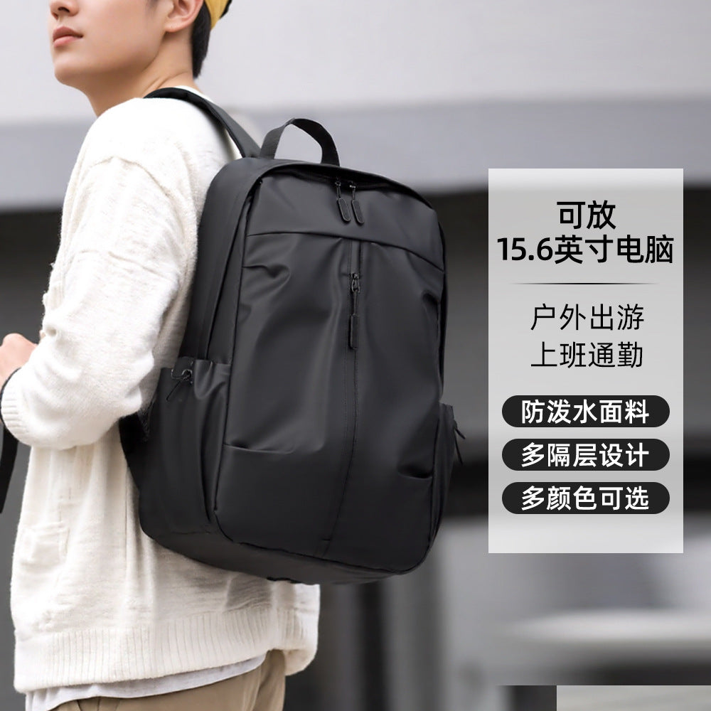 Casual backpack macaron color large capacity lightweight computer backpack unisex student class bag