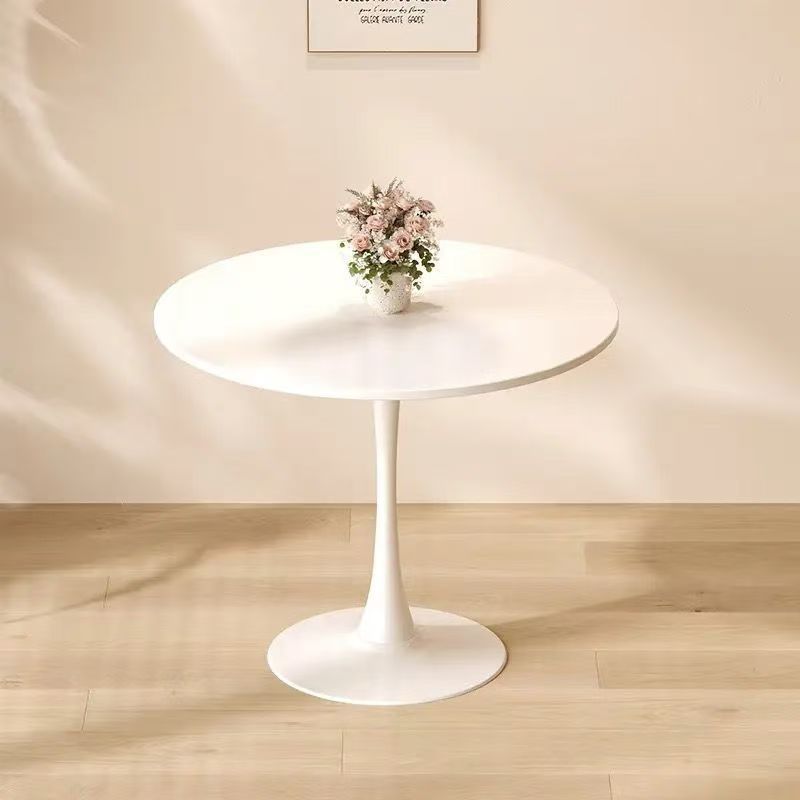 Cream style iron art negotiation table and chair combination popular milk tea shop casual round table reception table and chair package wholesale