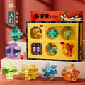 Kids educational science and education luban lock structure ball unlock ring rubik's cube intelligence primary school student kongming lock gift toy