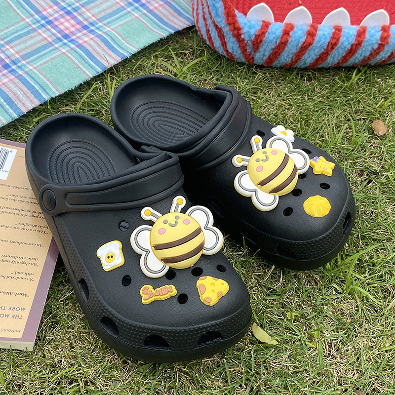 Eva clogs women's summer fun thick sole cute outdoor wear soft sole lightweight beach anti-slip sandals slippers women cartoon