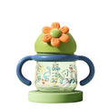 Baohui baby bottle ppsu flip-top straw cup with handle, 260ml portable training cup for milk
