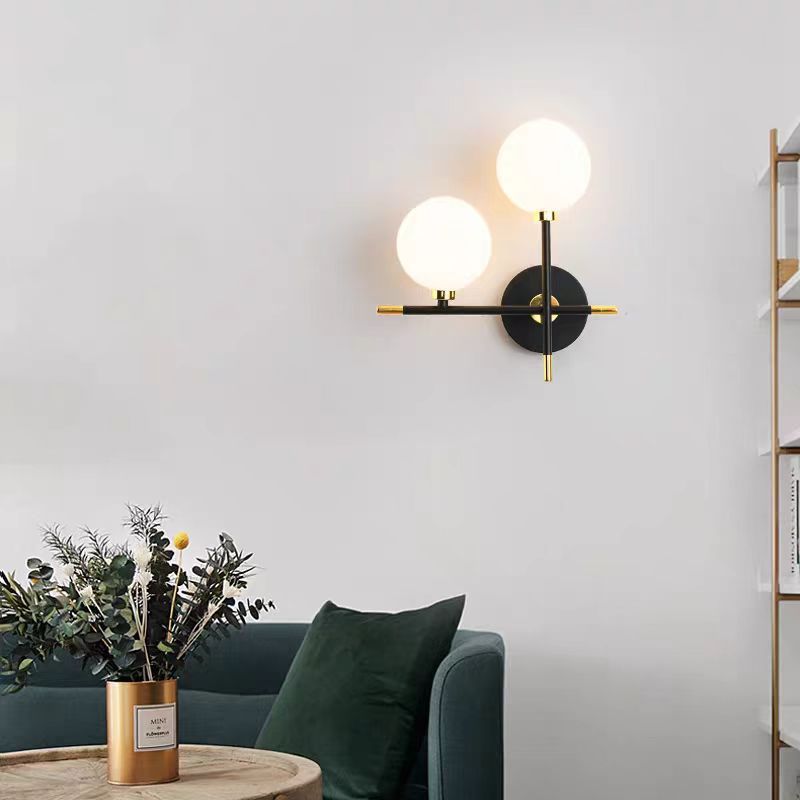 Artistic bedside wall lamp staircase balcony led wall sconce bedroom bedside light double head living room aisle room wall light
