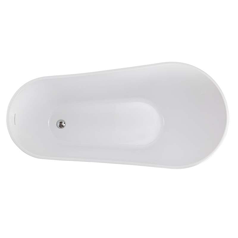 Sannora bathroom size apartment hotel acrylic boat-shaped thin edge adult independent bathtub 1.5-1 meters