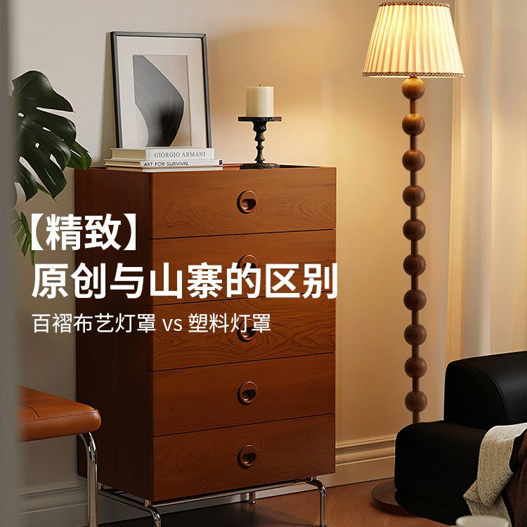 Wabi Sand Wind Floor Lamp Medieval Living Room Next to the Sofa High-end Retro Warm New Chinese Atmosphere Vertical Desk Lamp