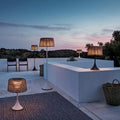 Outdoor waterproof floor lamp villa courtyard light terrace balcony light outdoor hand-woven lawn lamp bedroom table lamp