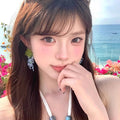 Summer outing green beaded flower tassel earrings for women classy style vacation style earrings exaggerated beautiful earrings