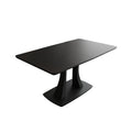 Customizable italian minimalist rectangular extendable dining table - light luxury, high-end, perfect for small apartments and living rooms