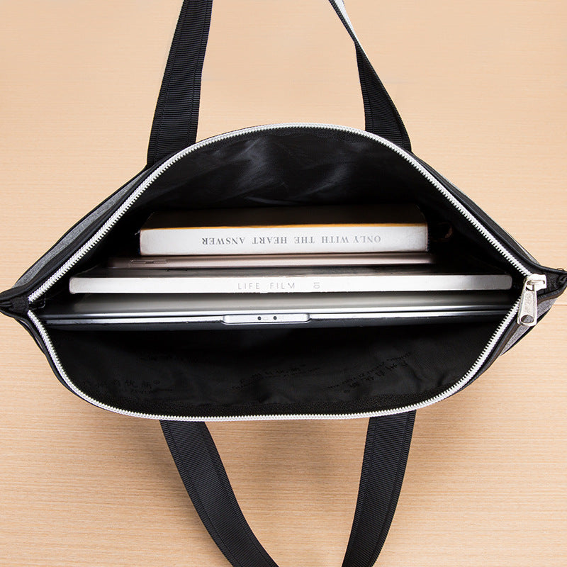 Self-Youxin briefcase custom logo tote bag file bag zipper Oxford cloth men's business briefcase 502