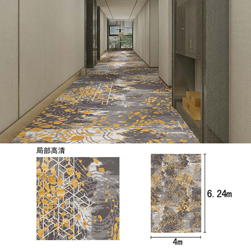 In stock haima 800g nylon carpet hotel corridor aisle thickened flame retardant b1 fireproof bedroom carpet