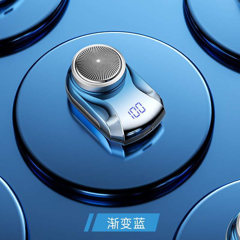 mini electric shaver - digital display, car & travel portable, compact, full body washable, quick charge
