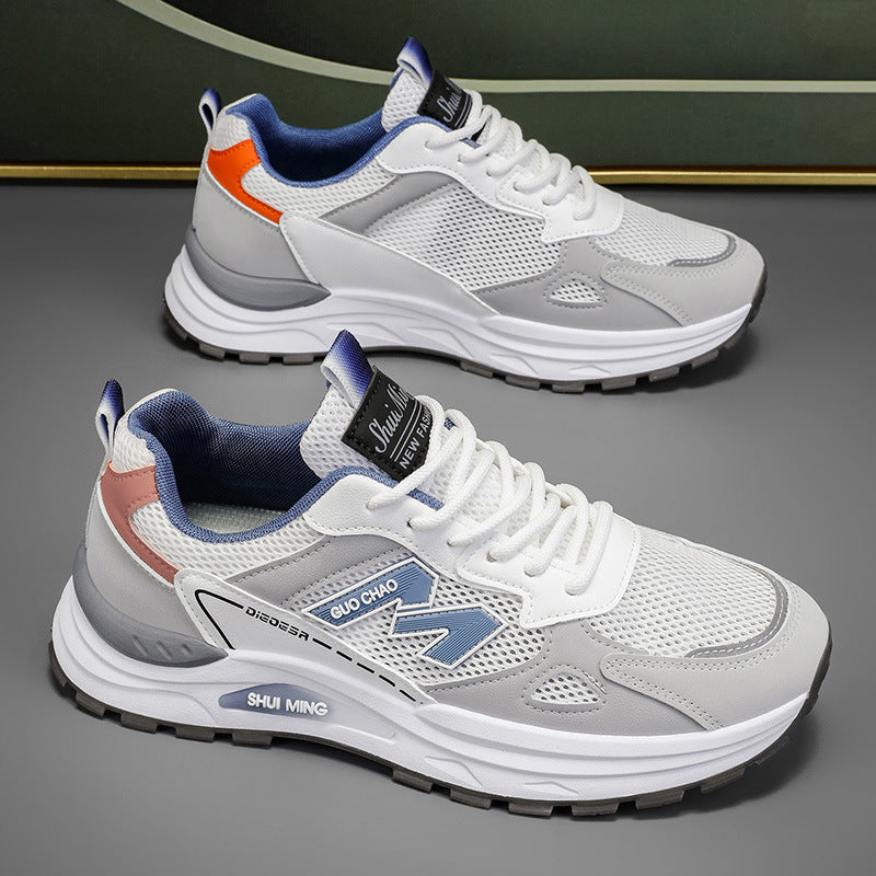 Winternew arrival single mesh cut out breathable dad shoes student easiest for match soft bottom shoes men's non-slipabrasion resistantcasual men's shoes