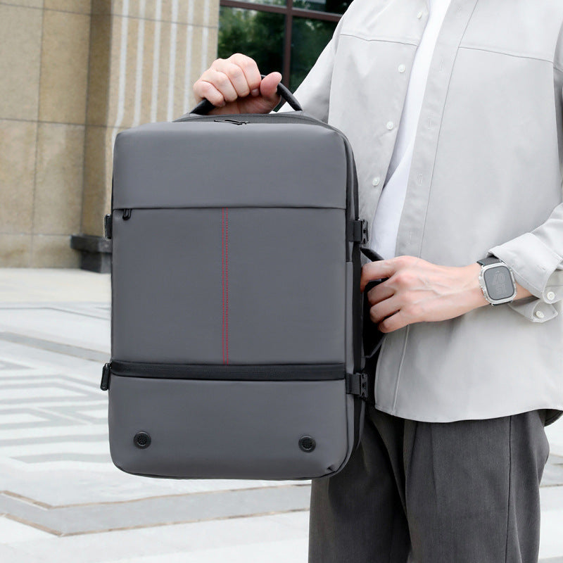 Premium Sense Vacuum Compression Business Backpack Men's Multifunctional Computer Bag Large Capacity Expansion Travel Backpack