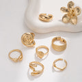 jewelry wholesale, european and american style, ocean-themed starfish ring set, beach vacation style, accessible luxury, high-end hand jewelry