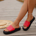 summer new arrival: plus-size chunky sole slides for women (sizes 36-42). wholesale available. dropshipping to  &