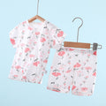 Baby short-sleeve set - summer lightweight cartoon newborn pure cotton kids summer shorts infant clothes spring/summer outfit