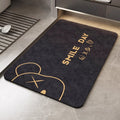 Bathroom floor mat, bathroom door non-slip foot mat, toilet diatom mud absorbent mat, quick-drying cartoon household carpet