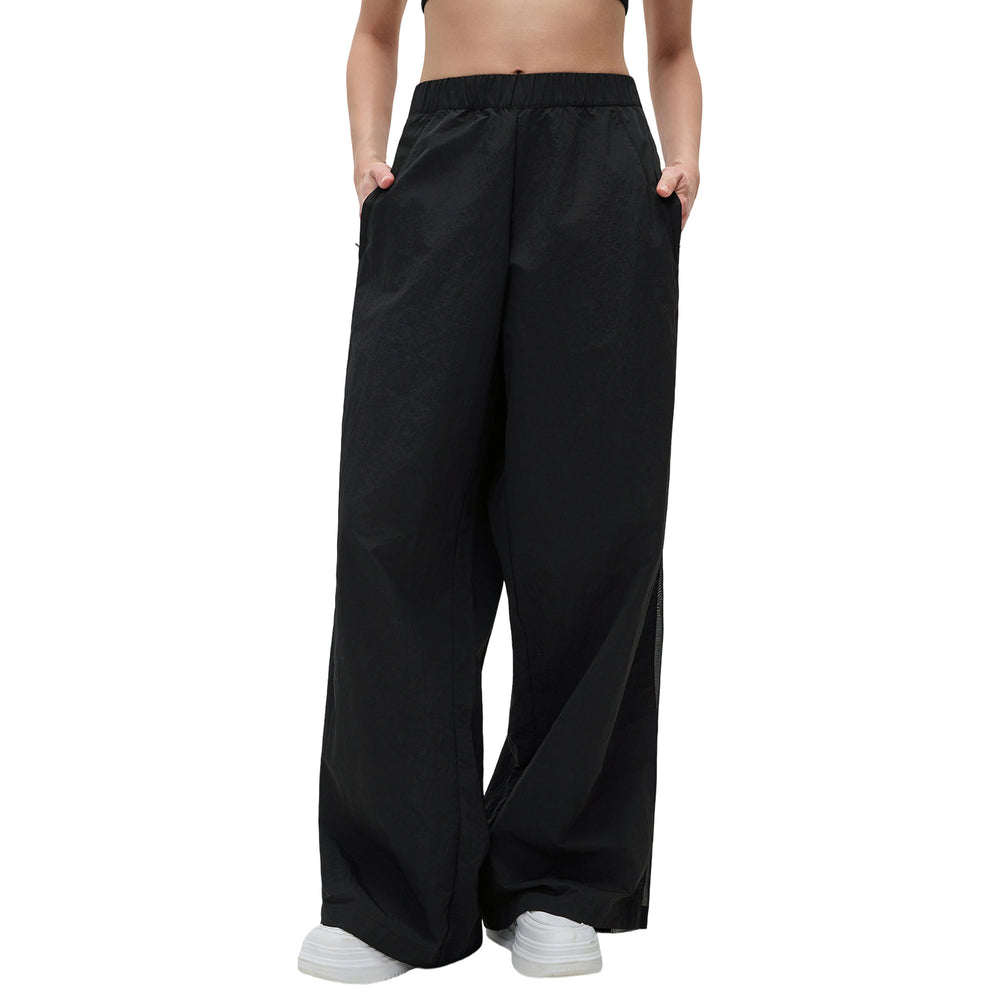 High-waisted, slimming, versatile casual pants for women, perfect for commuting. lightweight, loose-fitting, straight-leg, wide-leg athletic pants for spring and summer. style d26032