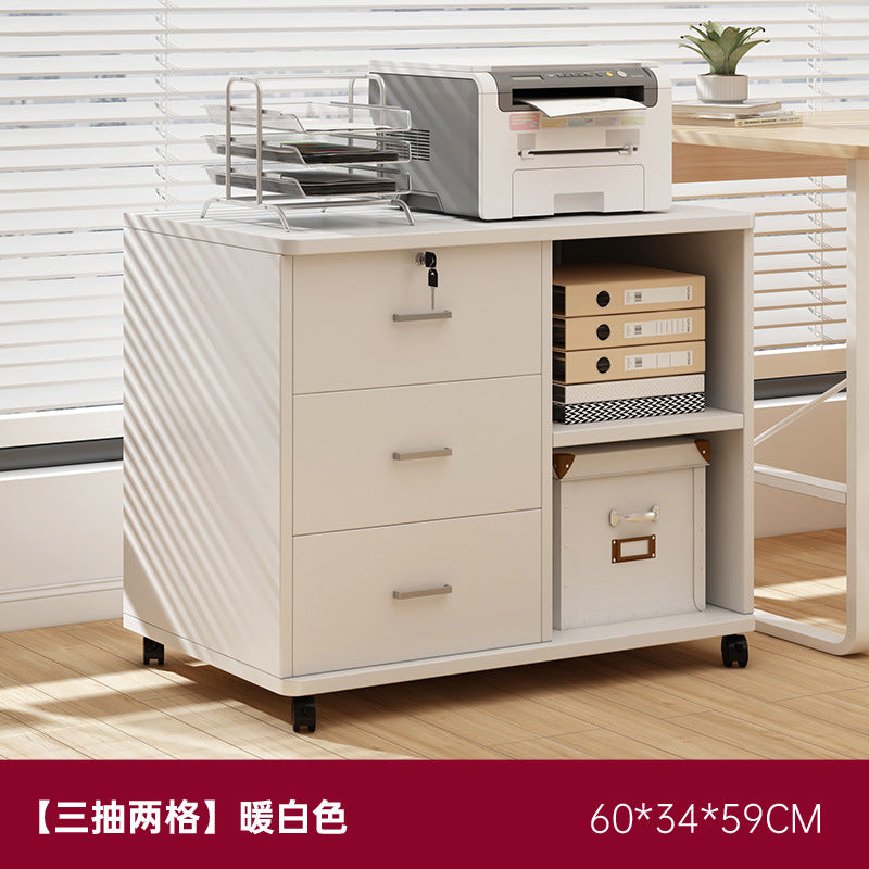 Office file cabinet with lock, storage cabinet, data storage cabinet, under table, low cabinet, printer, locker, side cabinet