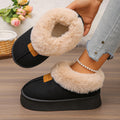 plus sizewinternew arrival fur all-in-one snow boots women's non-slip northeast cotton boots fleece-linedthickenedheattech cotton shoes