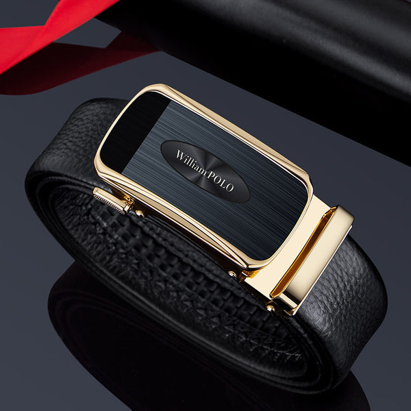 Emperor Paul Belt Men's Leather Business High-end Automatic Buckle Belt Men's Fashion Versatile Belt Men's Wholesale