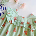 Kids'  autumn new arrival: stylish long-sleeve korean style cotton shirt for girls - sweet and chic square neck