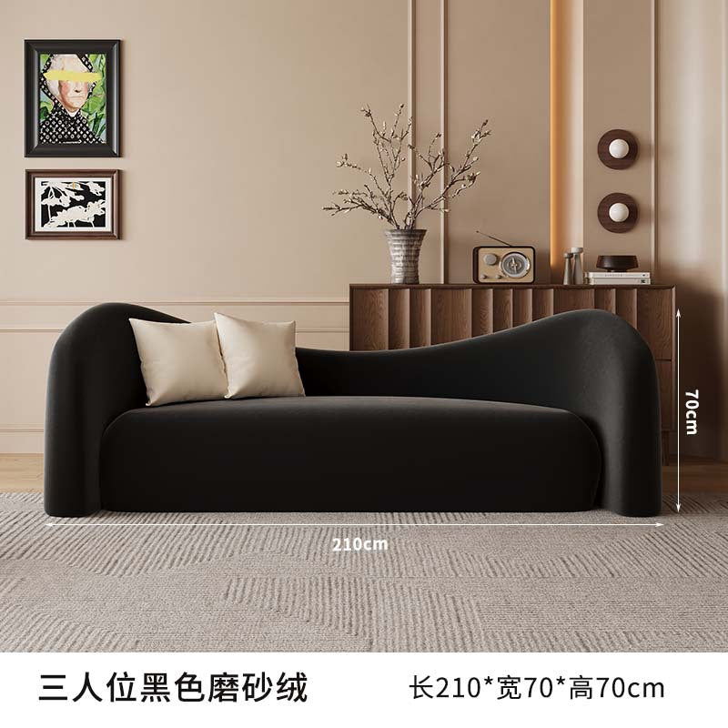 Scandinaviannew arrival fabric sofa living room beauty salon reception net benchcasual cashmere sofa combination