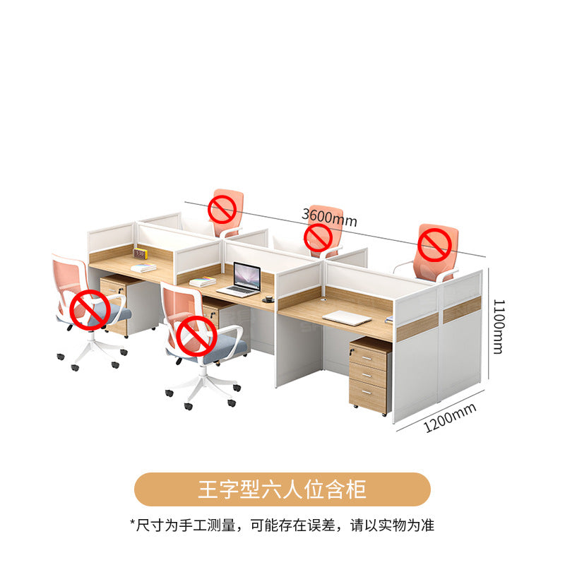 Saint li office desk set - minimalist executive computer desk, chair, partition, booth, and workstation