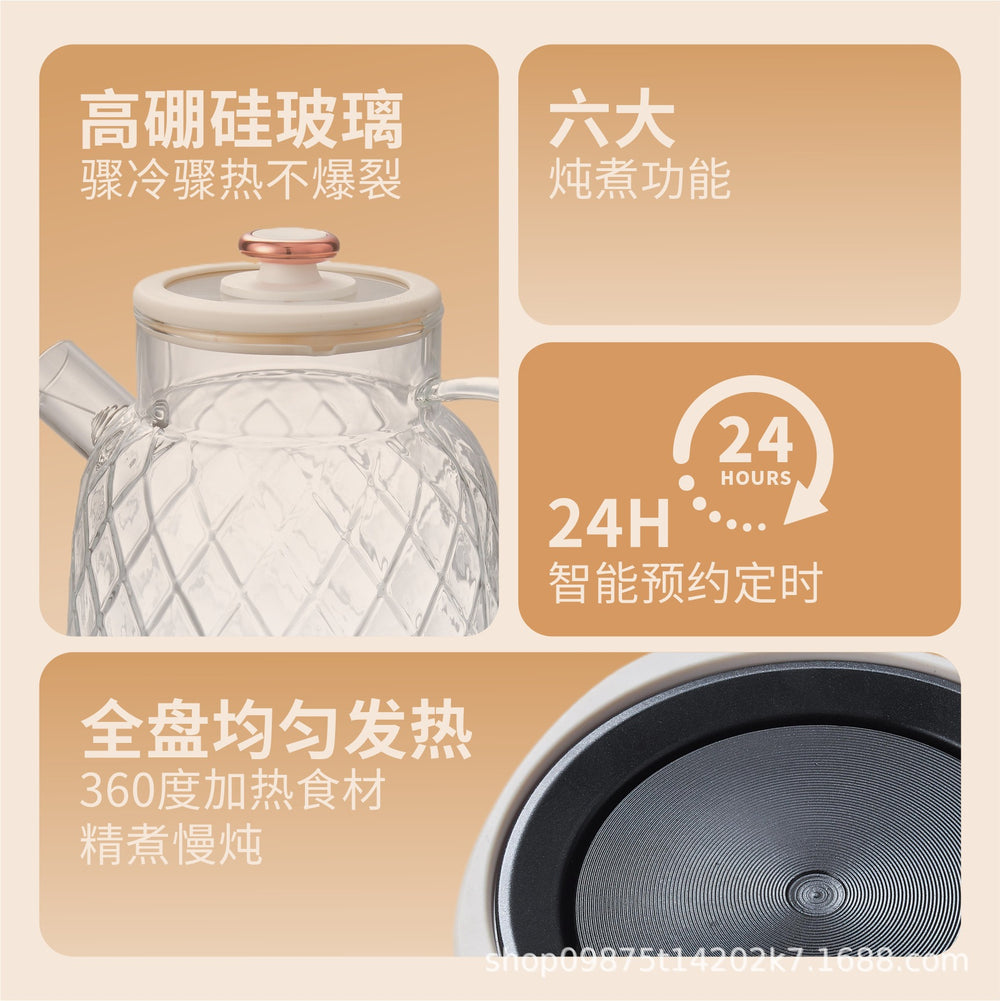 Powerful teapot health glass small office for home constant temperature teapot high appearance wholesale cross-border american regulations