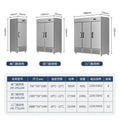 Huaer commercial refrigerator vertical fresh-keeping refrigerator restaurant stainless steel refrigerator freezer canteen kitchen freezer