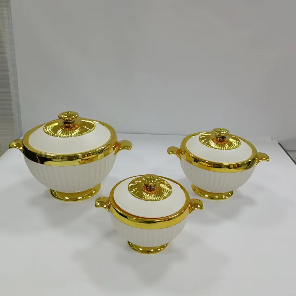 Hot selling export cross-border 3pcs thermal insulation box 1.2l+1.8l+3.2l food warmer container