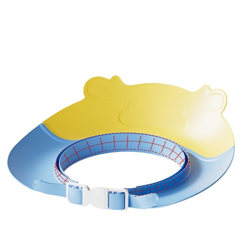 Baby shampoo shield - waterproof bath visor for infants & children - ear & eye protection - collapsible