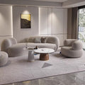 Accessible luxury cashmere fabric curved sofa coffee table modern casual living room beauty salon clothing store furniture popular