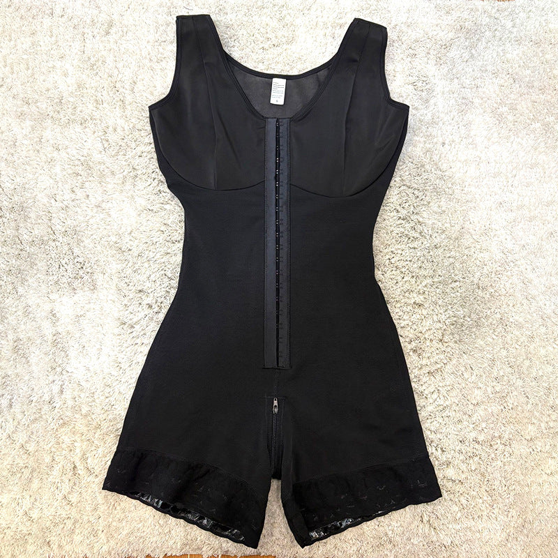 European and american style seamless bodysuit shapewear - zipper crotch, enhanced support, tight fit, tummy control, butt lift, high-waisted for women