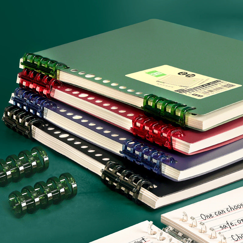 Huajie loose-leaf notebook Guochao color book a5 diary b5 notebook meeting record book horizontal line box