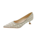 Elegant pointed-toe high heels: new spring/autumn 2024 collection - women's rhinestone & pearl studded stiletto heels, perfect for banquets and weddings