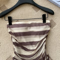 Sexystripeswork clothing style tube top women's summer pleated waist slim slimming lookshorttopshot girl style