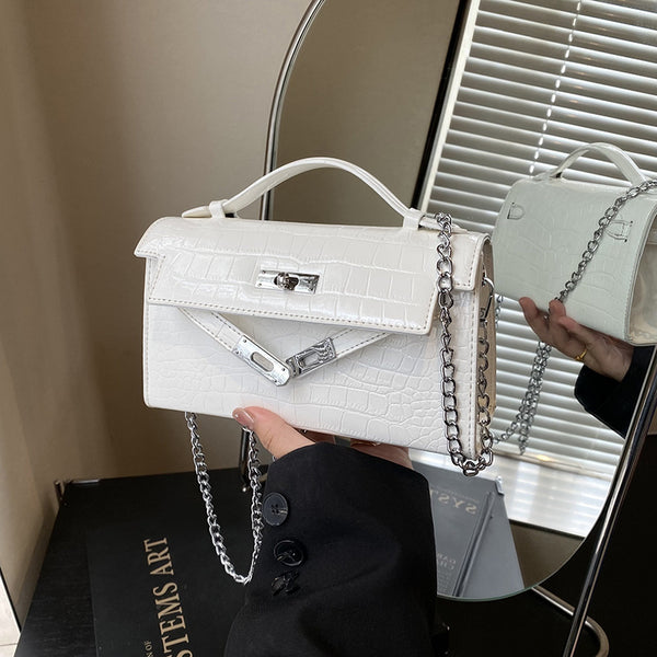 Premium trendy hand carry Kelly bag 2025 spring new fashion shoulder bag simple casual messenger bag