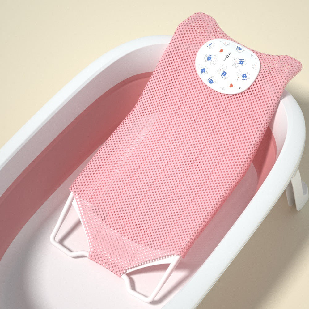 Baby bath net, baby bathtub non-slip pad, floating bath support, universal bath net frame, newborn bath support