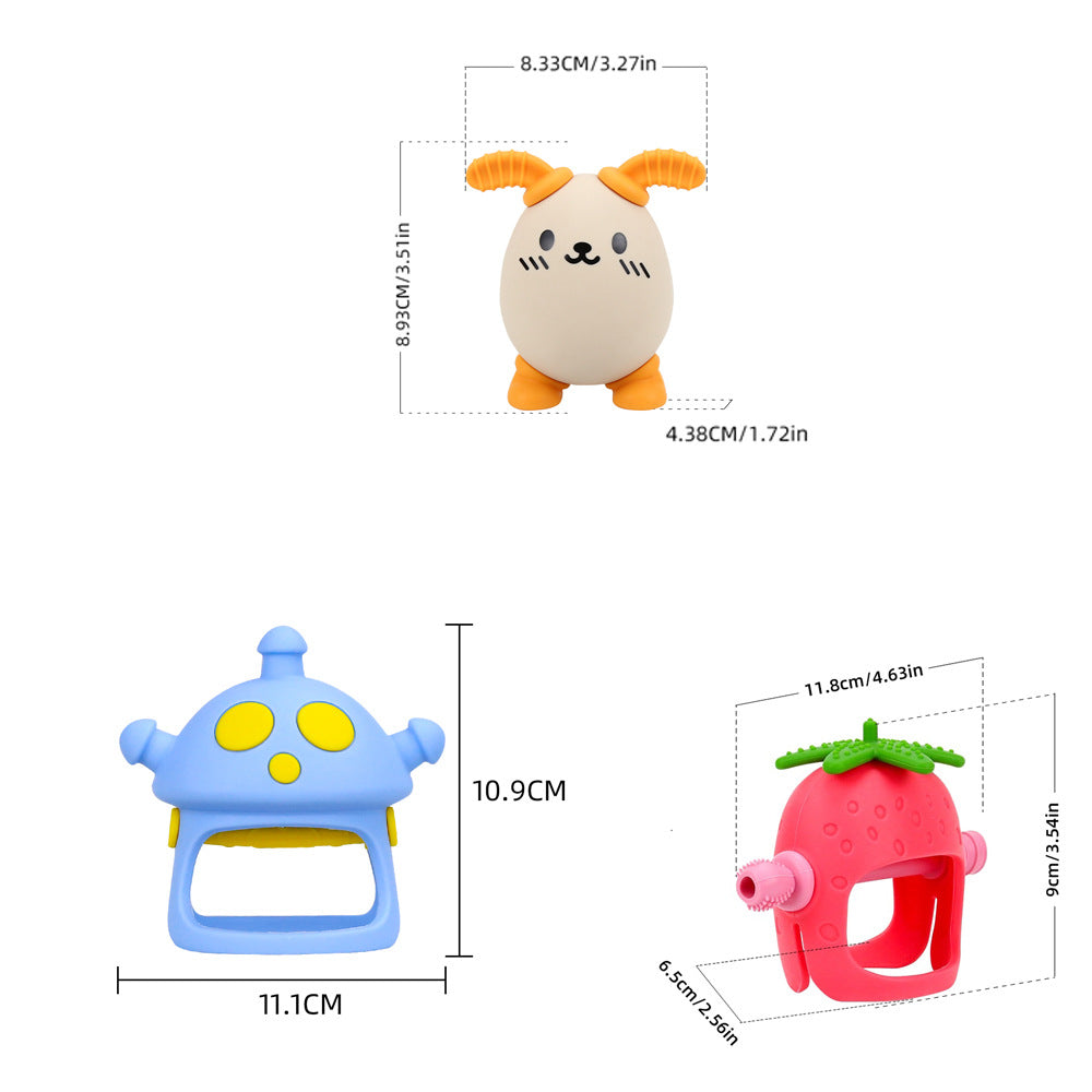 Easter Bunny Bite Glue Baby Anti-Eating Hand Grinding Stick Soothing Bite Bite Le Food Grade Boiled Tooth Glue Toy