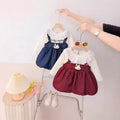 Girls' spring/autumn princess dress - stylish long sleeve cute bunny dress -  new polka dot dress