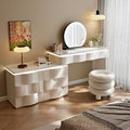121 table + semi-circular mirror + pedestal chair combination