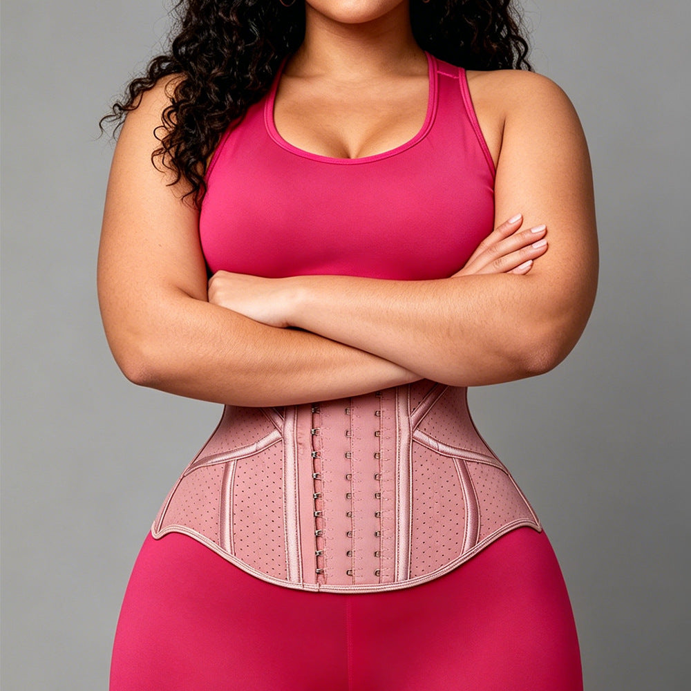 Fashion19 bone high elastic long latex shaping girdle abdominal belt tight body manager body shaping belt
