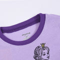 e-commerce product: classic purple princess short-sleeve and shorts set for  and