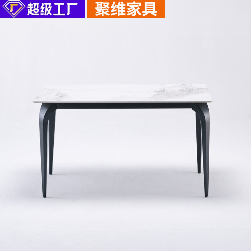Source factory personalized wholesale rock slab dining table for homenew arrival modern casualaccessible luxury dining table rectangular dining table