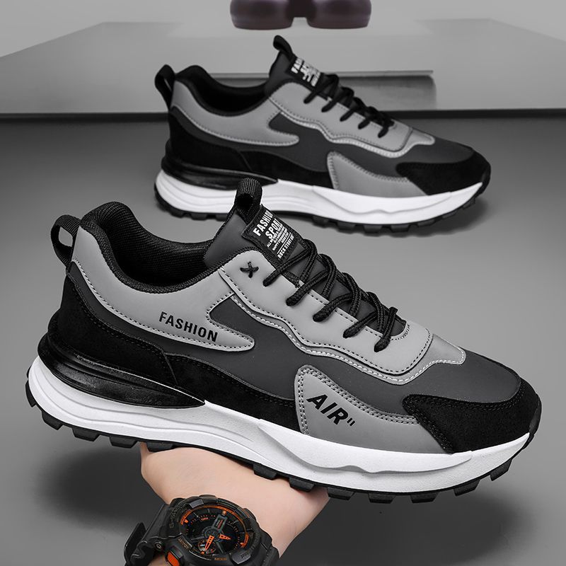 Men's athletic shoes - 2025 new spring casual shoes - winter work & commute leather waterproof non-slip safety shoes - trendy style