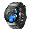 Noble black dial [large health dial] - black silicone + charging head